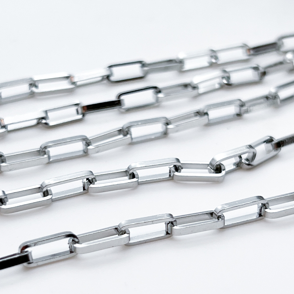 Цепочка, сталь, размер звена 10*4 мм, цена за 50 см