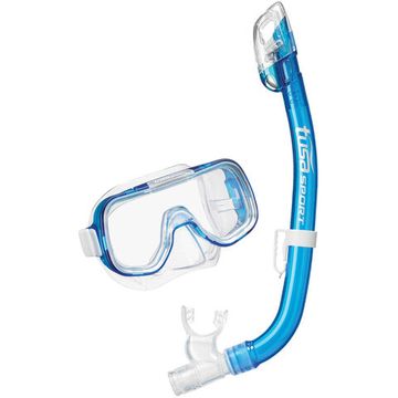 Набор детский маска+трубка в сумке TUSA Sport UCR-2022P прозрачный/голубой