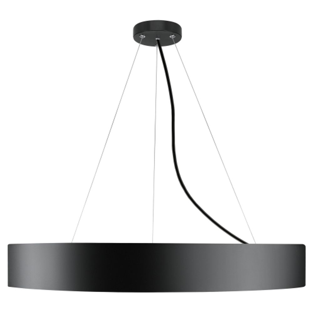 Светильник LED ЭРА Geometria SPO-132-B-40K-088 Ring 88Вт 4000К 8200Лм 800*800*80 черный подвесной драйвер внутри | Декоративные светильники Geometria