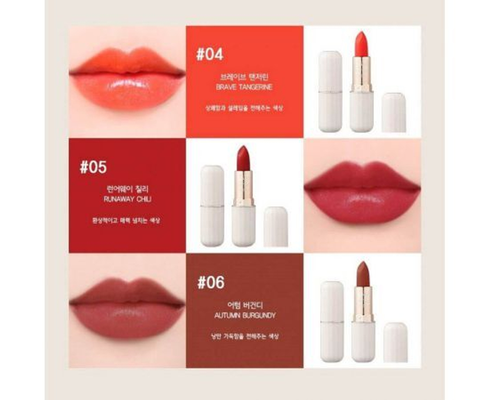 L’ocean Тинт-помада для губ / Reve Tint Stick 5 Runaway, 04 Brave Tangerine, 3,5 г
