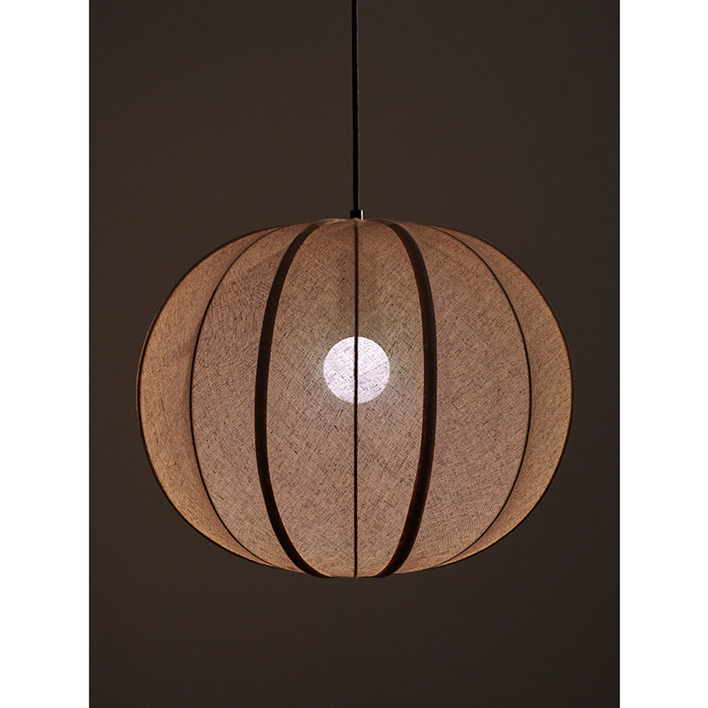 Светильник подвесной texture rib, D48 см, бежевый