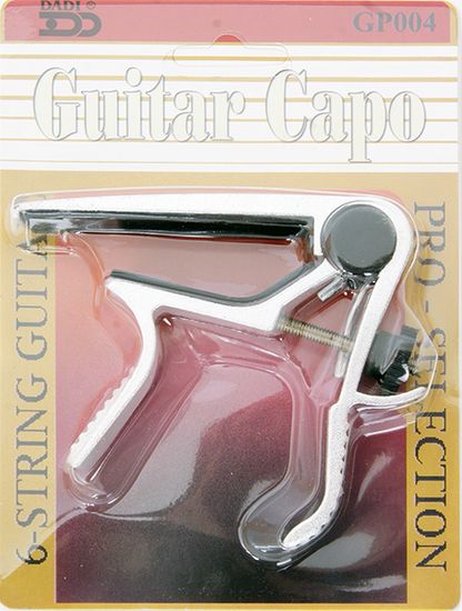 Каподастр гитарный, для плоского грифа, Gardenia GP004C