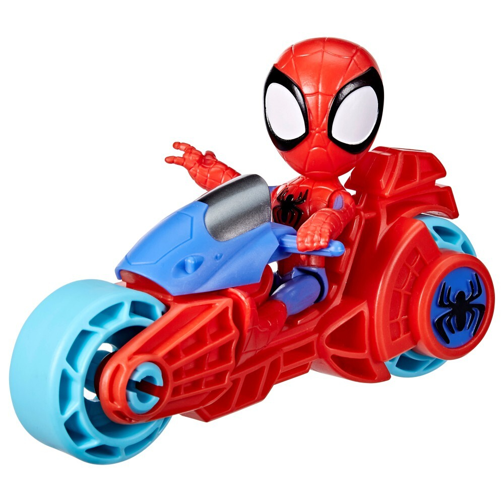Hasbro Marvel Spidey Amazing Friends - Фигурка Спайди на мотоцикле F7459 / артикул   F6777 F7459  / GTIN 5010994181581