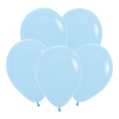 S 5" Матовый Пастель Нежно-голубой / Blue / 100 шт.