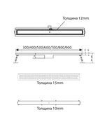 Душевой трап под плитку AltroBagno Livello 071241 GM (80)