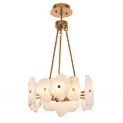 Люстра Cloyd KNOSS-A C1 / Ø45 см - алебастр - латунь (арт.10918)