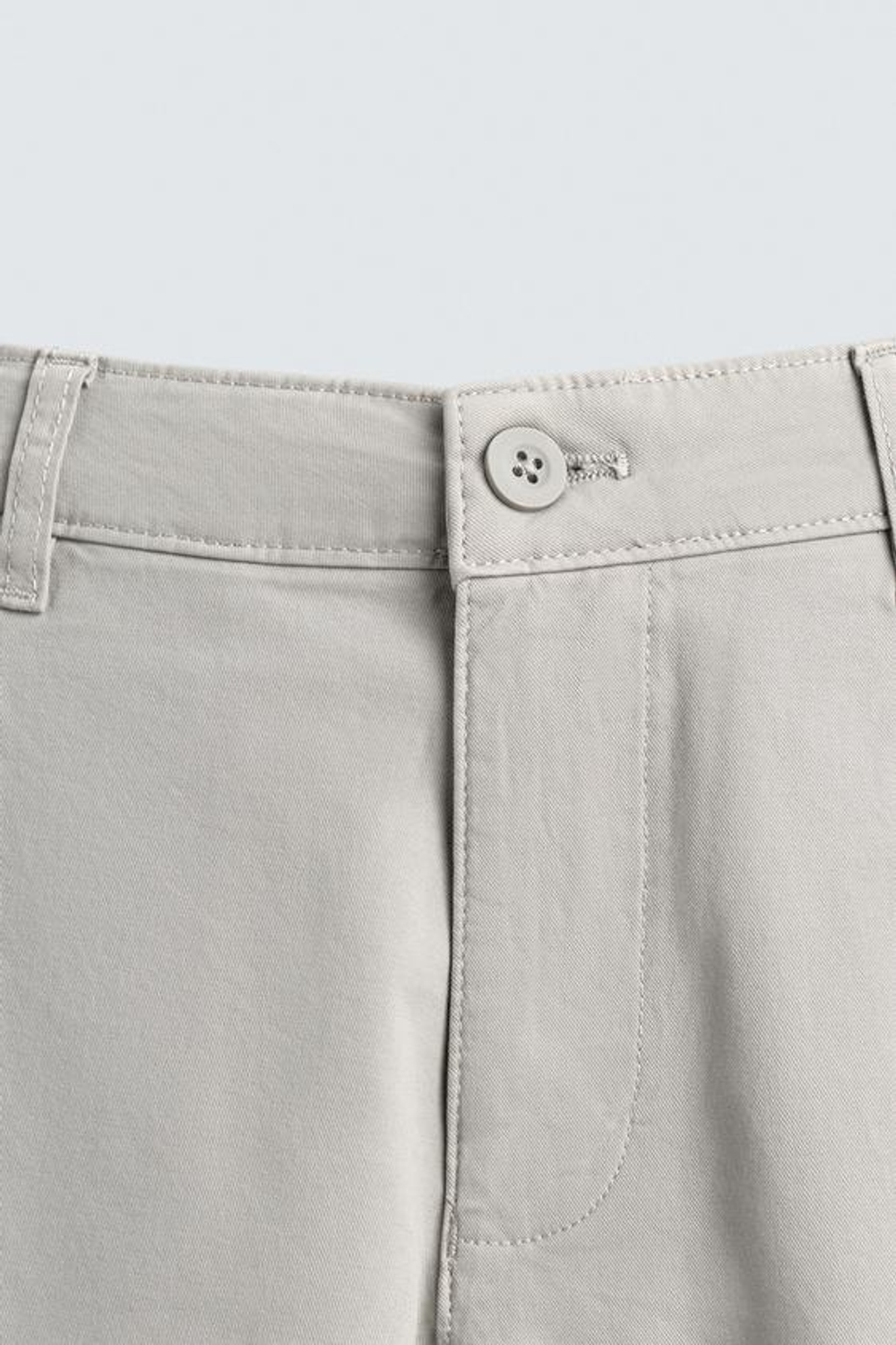 ZARA БРЮКИ ЧИНОС SKINNY FIT, СВЕТЛО-СЕРЫЙ