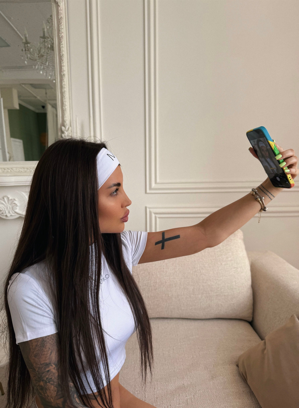 Костюм женский летний с юбкой макси и топом