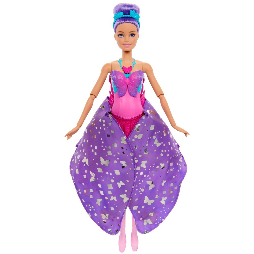 Barbie - Бабочка-балерина 2-в-1 кукла с раскладными крыльями HXJ10 / артикул   HXJ10  / GTIN 194735230709