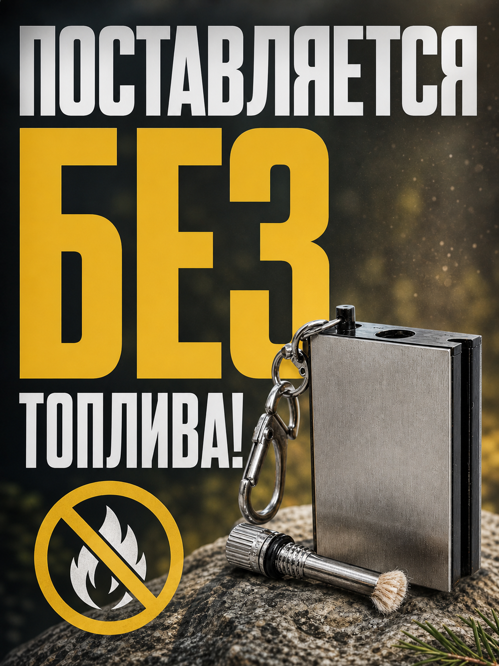 Вечная спичка (огниво) 4,8*2,8*1см