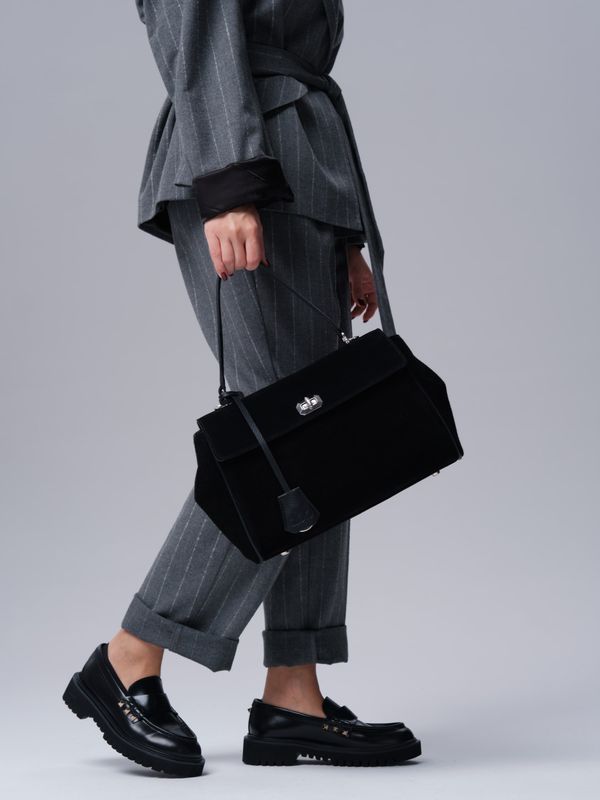 Замшевая сумка Nadi DBR 31356 черный