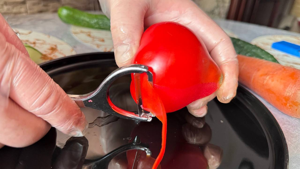 Универсальный набор кухонных приспособлений экономка-овощечистка + две овощерезки РУЧНОЙ РАБОТЫ