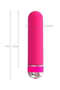 Нереалистичный вибратор A-Toys by TOYFA Mastick mini, ABS пластик, розовый, 13 см