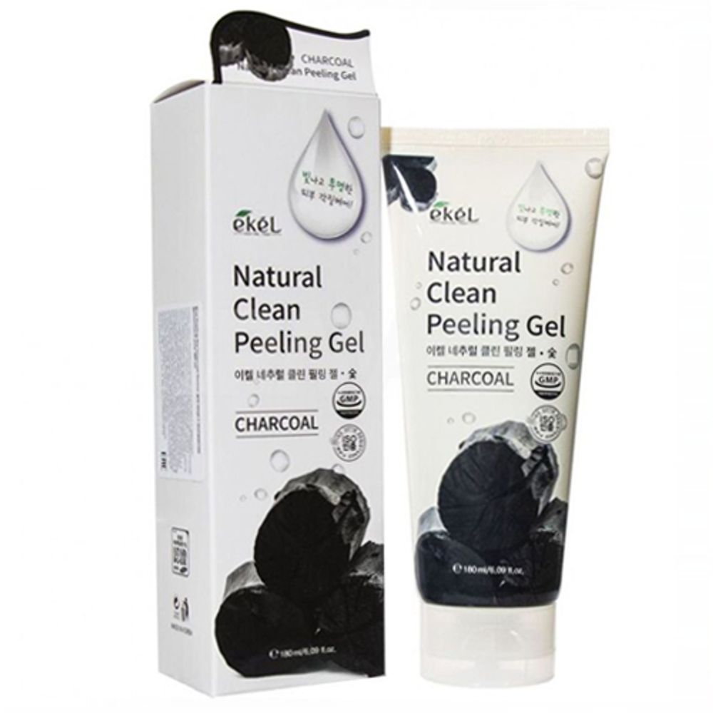 Ekel Natural Clean Peeling Gel Charcoal пилинг-скатка с древесным углем