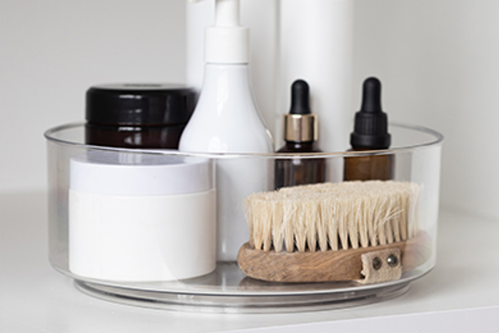 Органайзер круглый Raido, 23х23х9 см, прозрачный