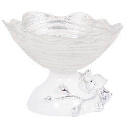 Фруктовница-конфетница Орхидея Лайм Серебро