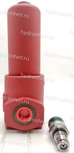 WKDFBN/HC110G10B1.1 - Напорный фильтр гидравлический одинарный модели DF тонкость фильтрации 10 мкм, типоразмер 110, вид присоединения: резьба G3/4, материал корпуса - чугун, рабочее давление до 420 бар, визуальный индикатор загрязнения