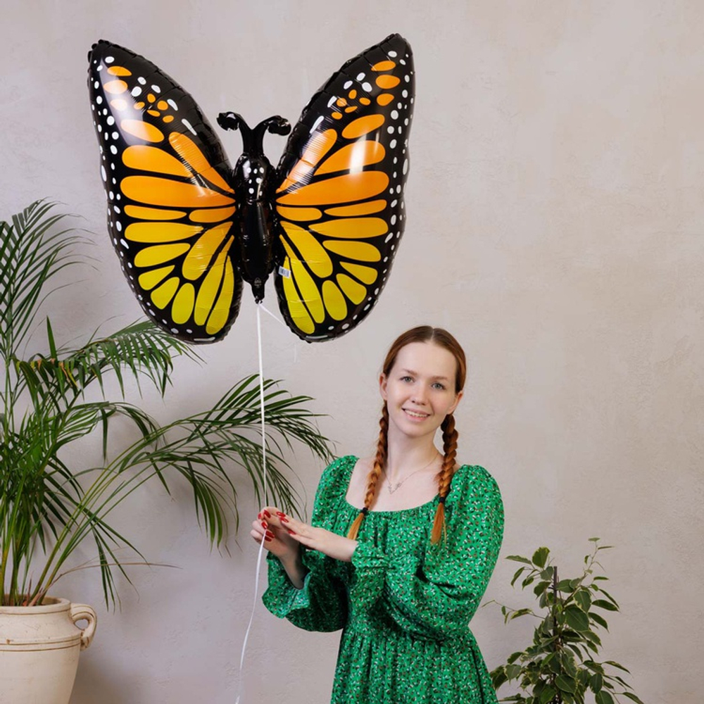 Фольгированный шар-фигура «Бабочка Монарх», 64 см