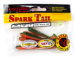 Мягкая съедобная приманка LJ Pro Series Spark Tail 3,0 in (76 мм), цвет T56, 7 шт