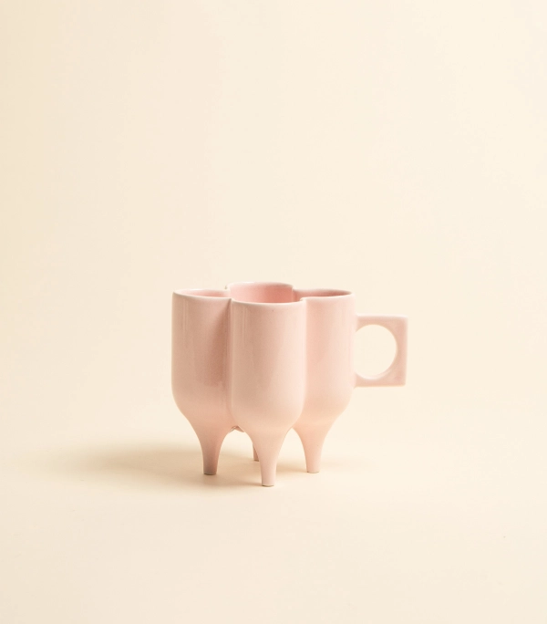 Чашка — Кватро, розовая | Мария Кеслер