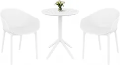 Комплект пластиковой мебели Sky, белый