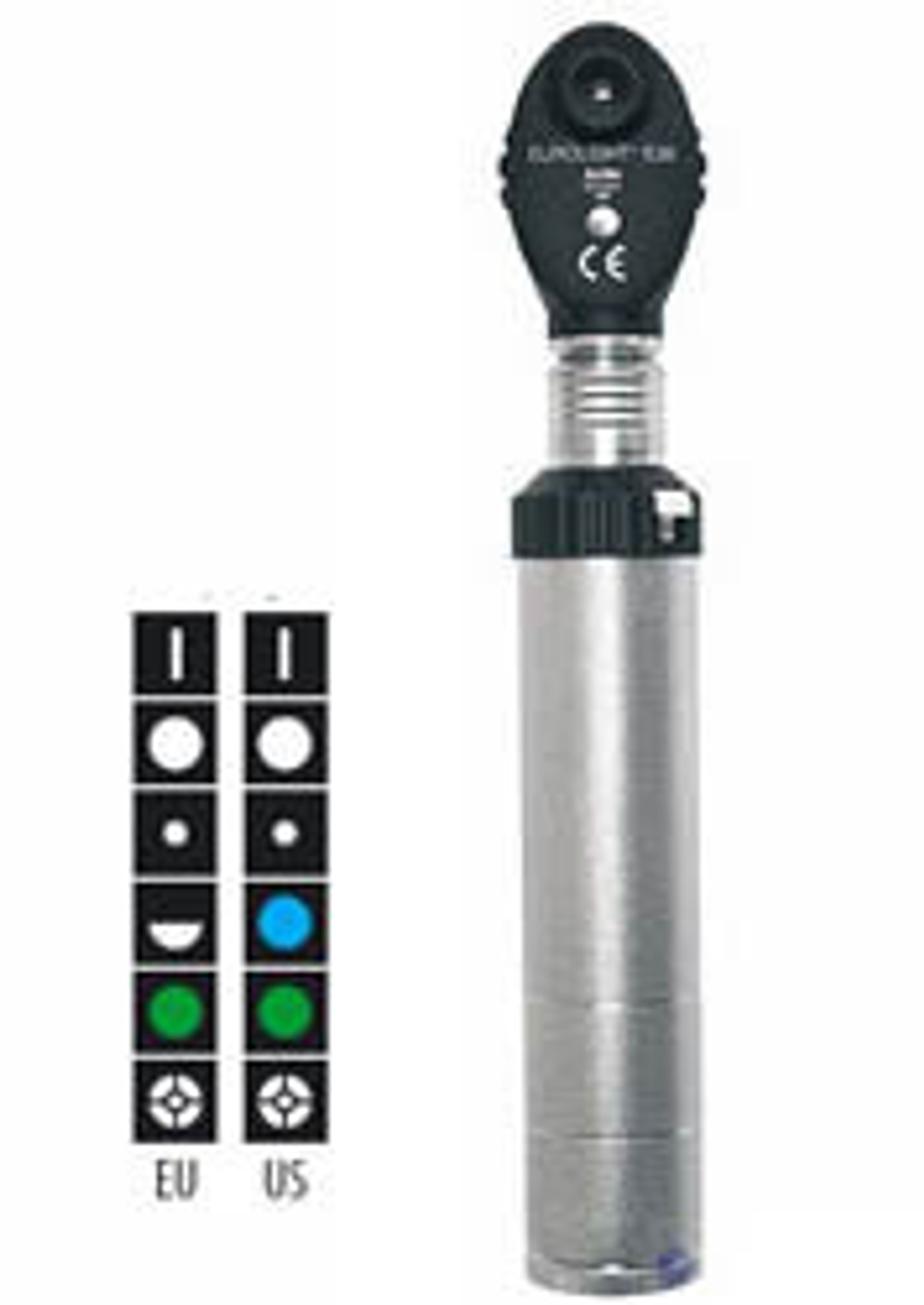 01.21361.001 (27070 EU) / 01.21366.001 (27080 US) Офтальмоскоп ЕВРОЛАЙТ E36 2,5V металл. рукоять,