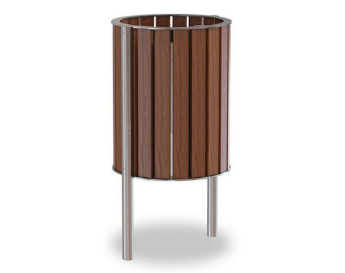 Урна уличная круглая Палермо натур