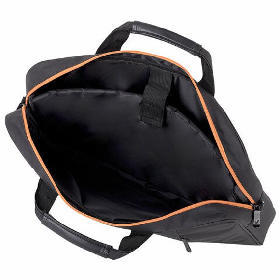 Çanta \ Bag \ Сумка деловая BRAUBERG с отд. для ноутбука 17,3", черная, 34х44х6см, 270826