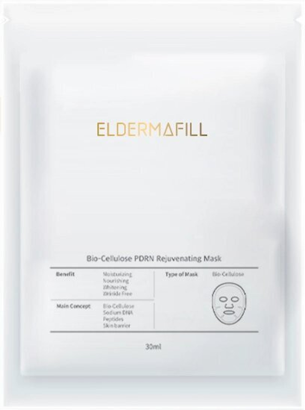 Bio-Cellulose PDRN Rejuvenating Mask Eldermafill| Биоцеллюлозная маска на основе экзосом №5