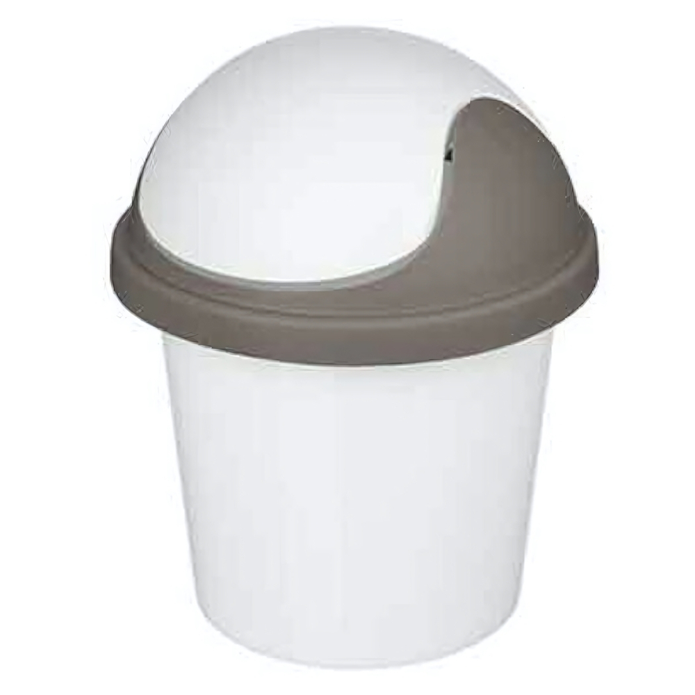 Контейнер для мусора "Rambai" круглый 7л (светло-серый)