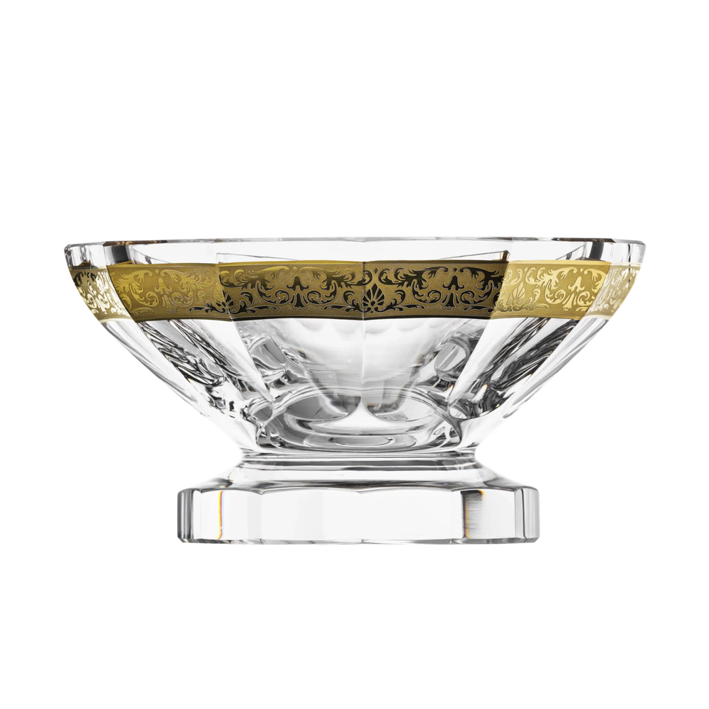 Чаша круглая на ножке Moser Tutti-Frutti Rosalin, 25.5 см