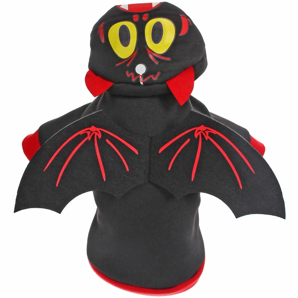 Кофта - толстовка с капюшоном для собак мелких пород «Летучая мышь», размер М (44*30*26см)