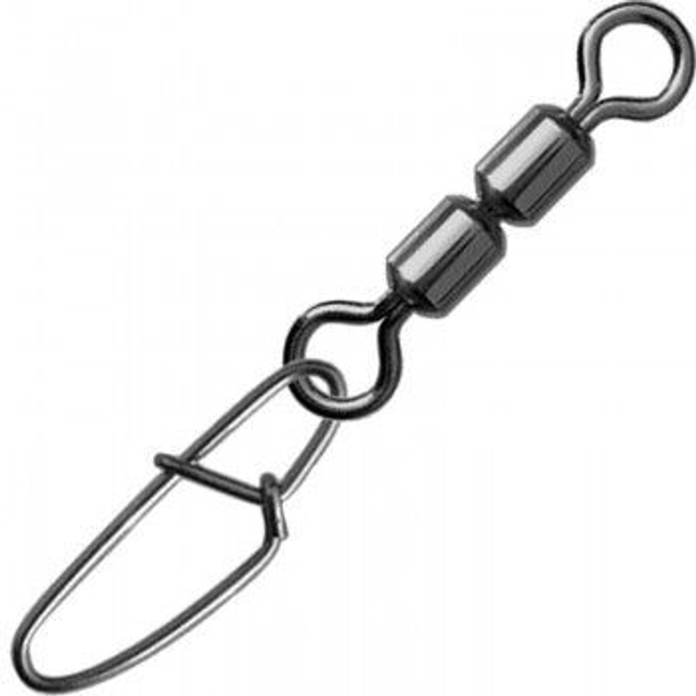 Карабин с вертлюгом для рыбалки SY-3036 №12 (упк. 8 шт.)