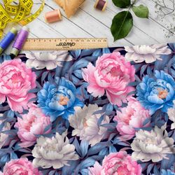 Ткань Ниагара Софт цветущий розарий