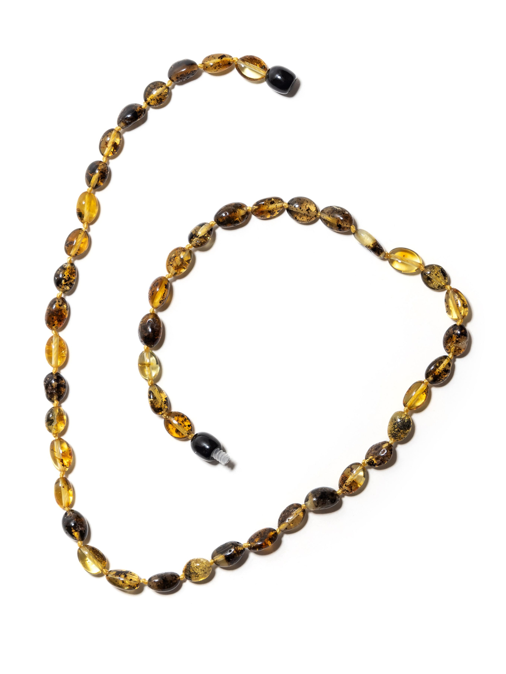 Бусы из янтаря натурального. Длина 45 см, бусины 8 на 5 мм. Янтарные бусы женские лечебные