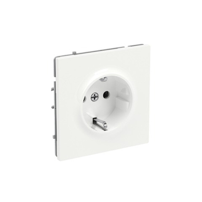 Розетка силовая, 2P+E, без з/ш, KANT, белая магнолия