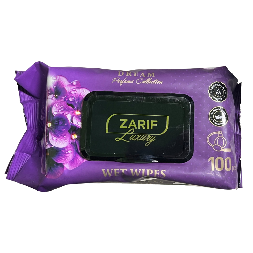 Влажные салфетки "Зариф" фиолет. 120шт