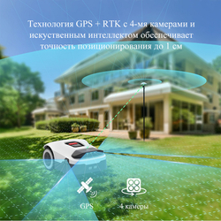 Робот-газонокосилка ANTHBOT Genie 3000 GPS+RTK для участков 3000–3600 м² (30–36 соток)