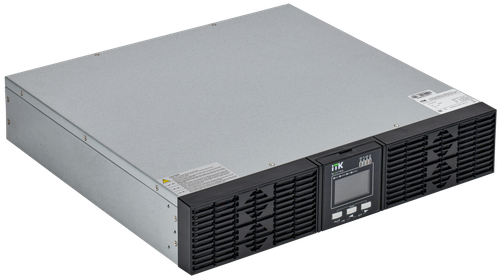 ITK ELECTRA OR ИБП однофазный онлайн 2кВА/2кВт 2U LCD дисплей 72VDC 6хС13 без АКБ с регулируемым зарядным устройством USB EPO RS232 SNMP слот Rack/Tower