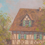 Картина «Весенняя усадьба»