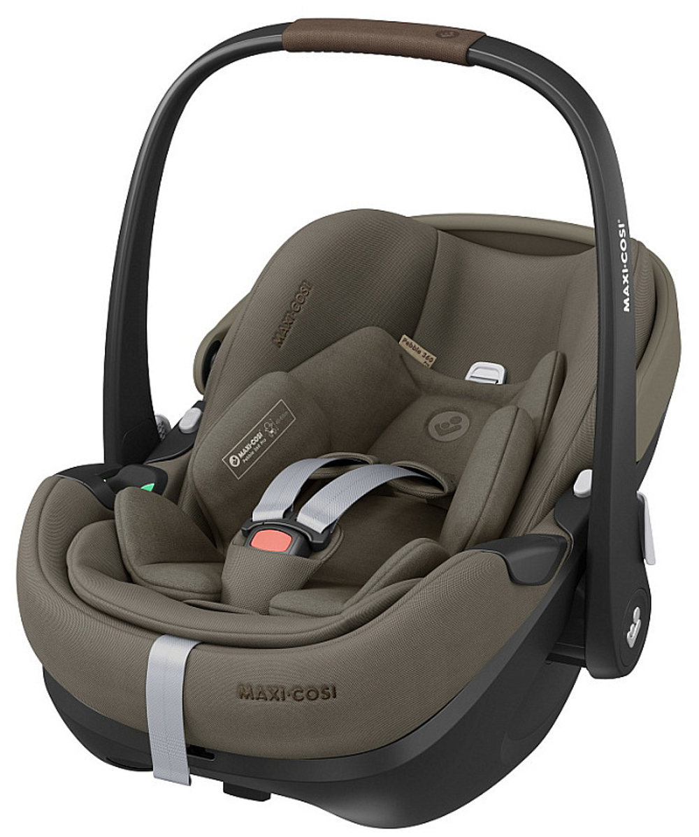 Автокресло Maxi-Cosi Pebble 360 Pro 0-13 кг с базой Family Fix 360 Prо 8052470111 Twillic Truffle/сер.беж (2024)