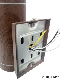 PKBFLOW Ecola Уличный светильник фасадный акцентный FW53B2ECH IP65,2*GU10 Темное дерево