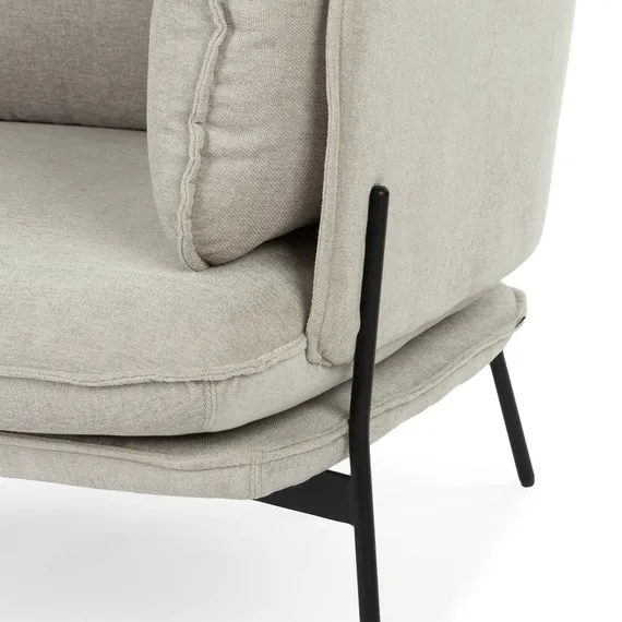 Кресло Sussex светло-серое