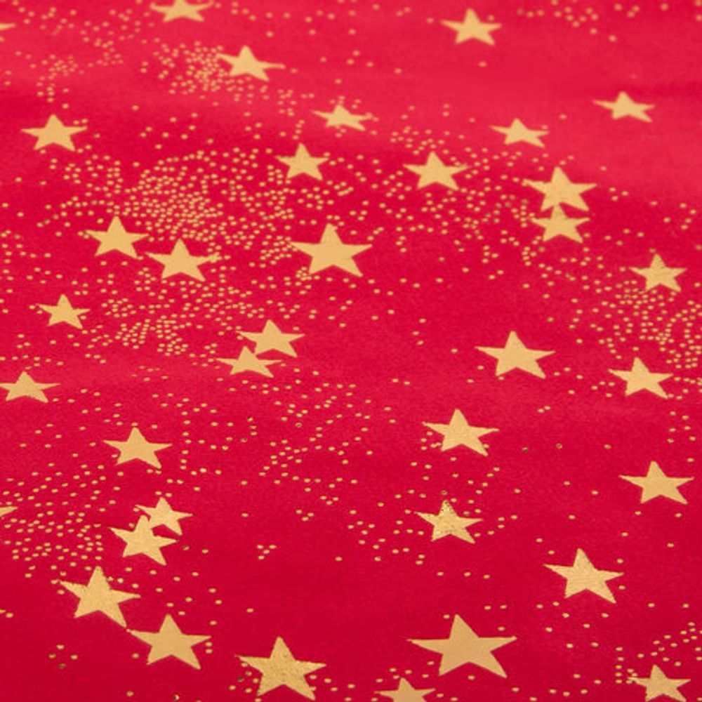 Подарочный мешок (1 штука) новогодний, 55х60 см, "Зимнее небо", вельвет, фольга, ЗОЛОТАЯ СКАЗКА, 592537