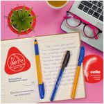 Ручка шариковая Cello "Tri-Grip blue barrel" синяя, 0,7мм, грип, штрих-код