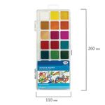 Краски акварельные ГАММА "Классическая", 24 цв., медовая, без кисти, пластиковый корпус, европодвес, 1009198