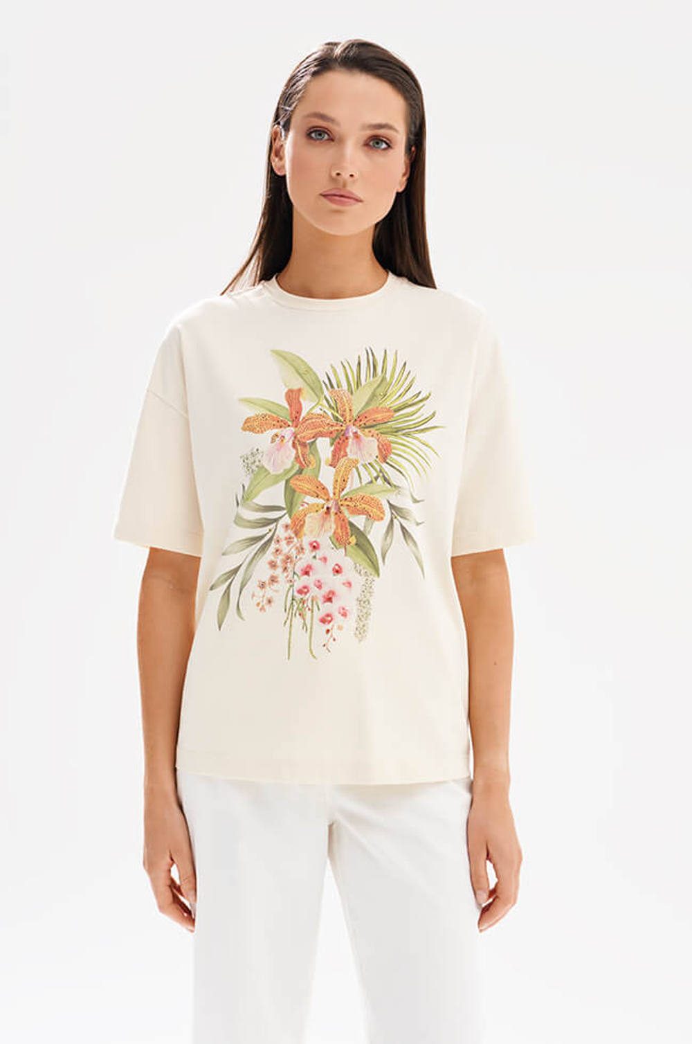 23578 Футболка женская (сливочный)