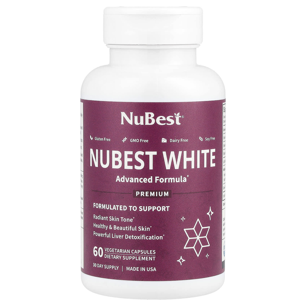 NuBest, Nubest White, 60 вегетарианских капсул