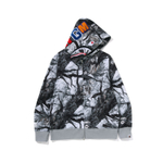 A Bathing Ape Bathing Ape Tree Edge Camo Shark Zip Up Худи
