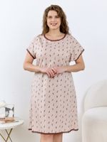 Ночная сорочка Вельвета-1 Виотекс БЕЖЕВЫЙ